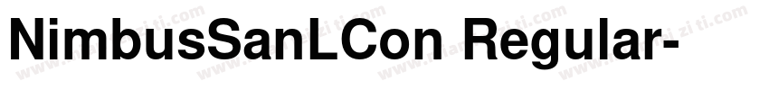 NimbusSanLCon Regular字体转换